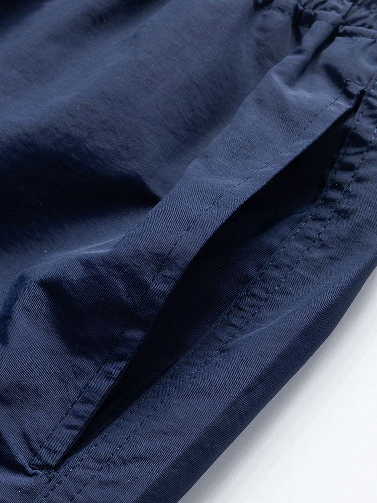 Color Block Geometry Print Button-Up Shirt & Swim Shorts