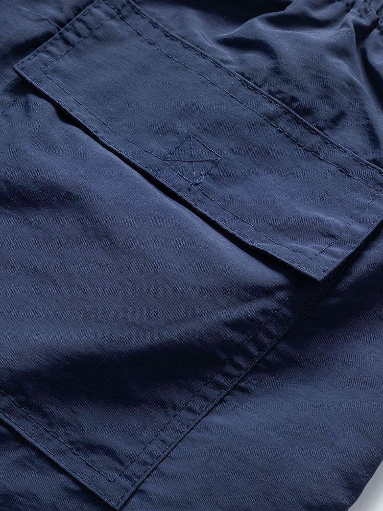 Island Sailing Print Button-Up Shirt & Swim Shorts