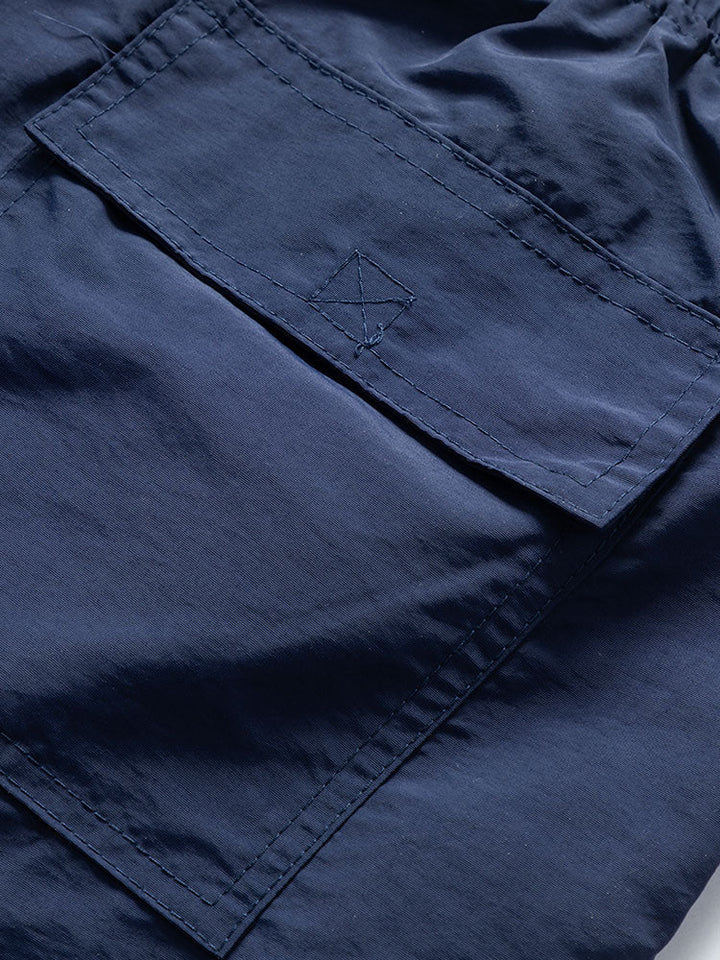 Island Sailing Print Button-Up Shirt & Swim Shorts