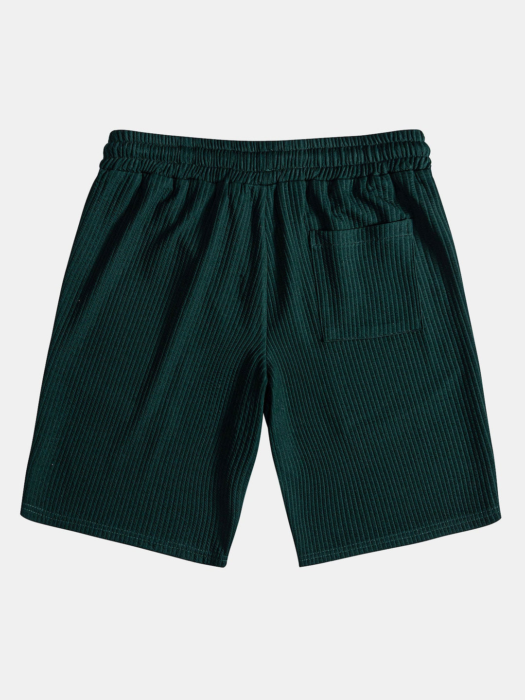 Muscle Fit Ribbed Button-Down Shirt & Shorts