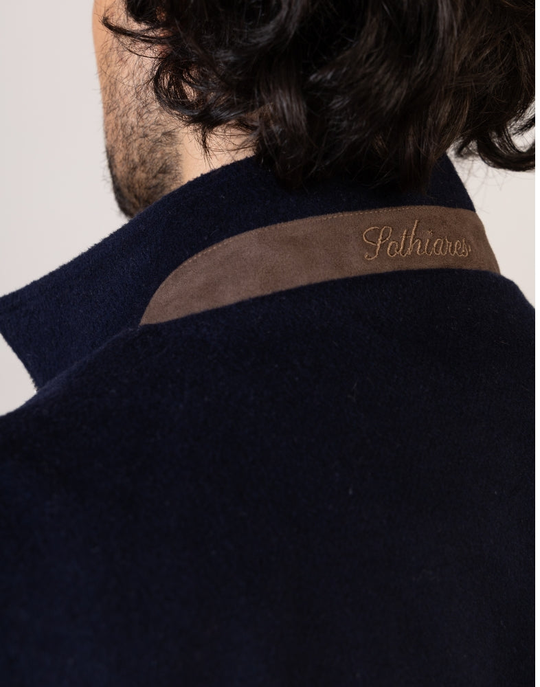 Pothiares Reversible Wool Gilet | Brown