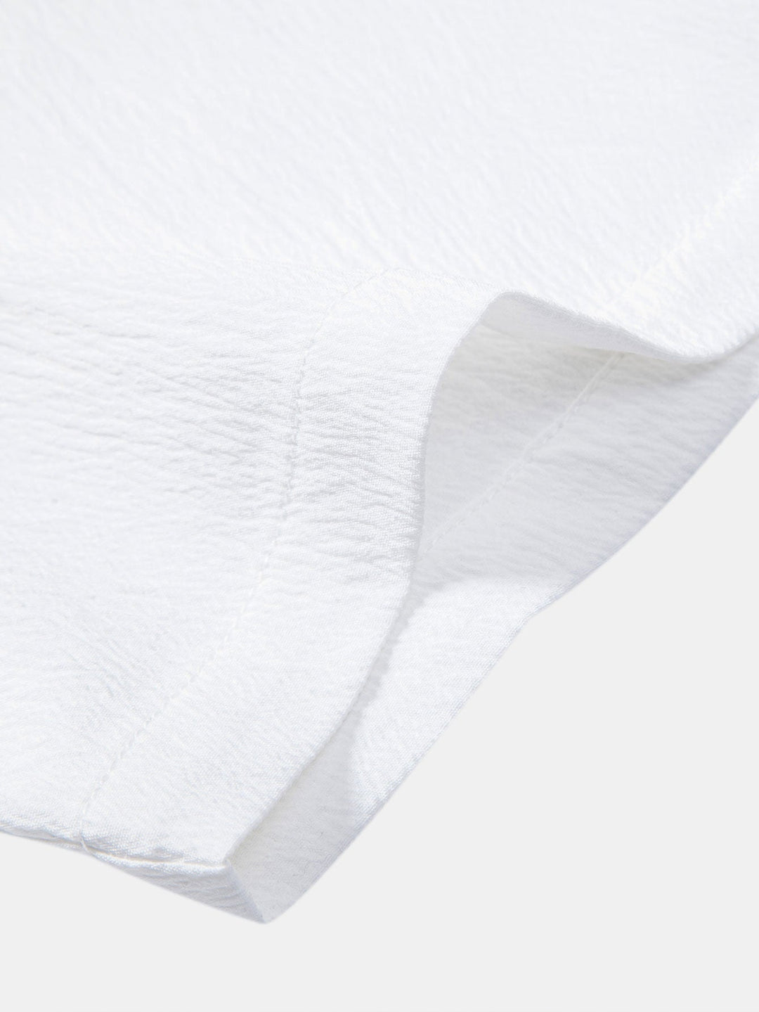 Textured Contrast Cuban Shirt & Straight Leg Pants