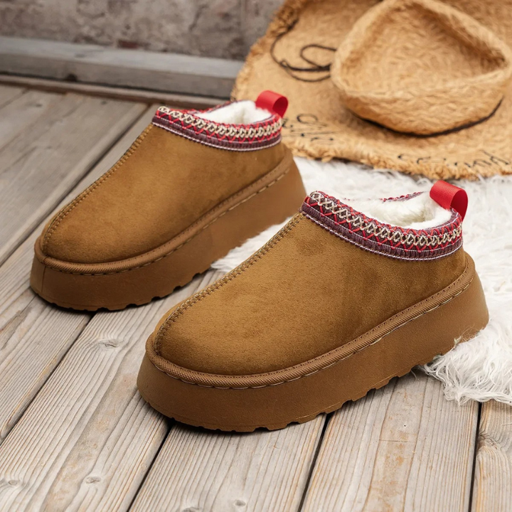Braided Leather Suede slippers