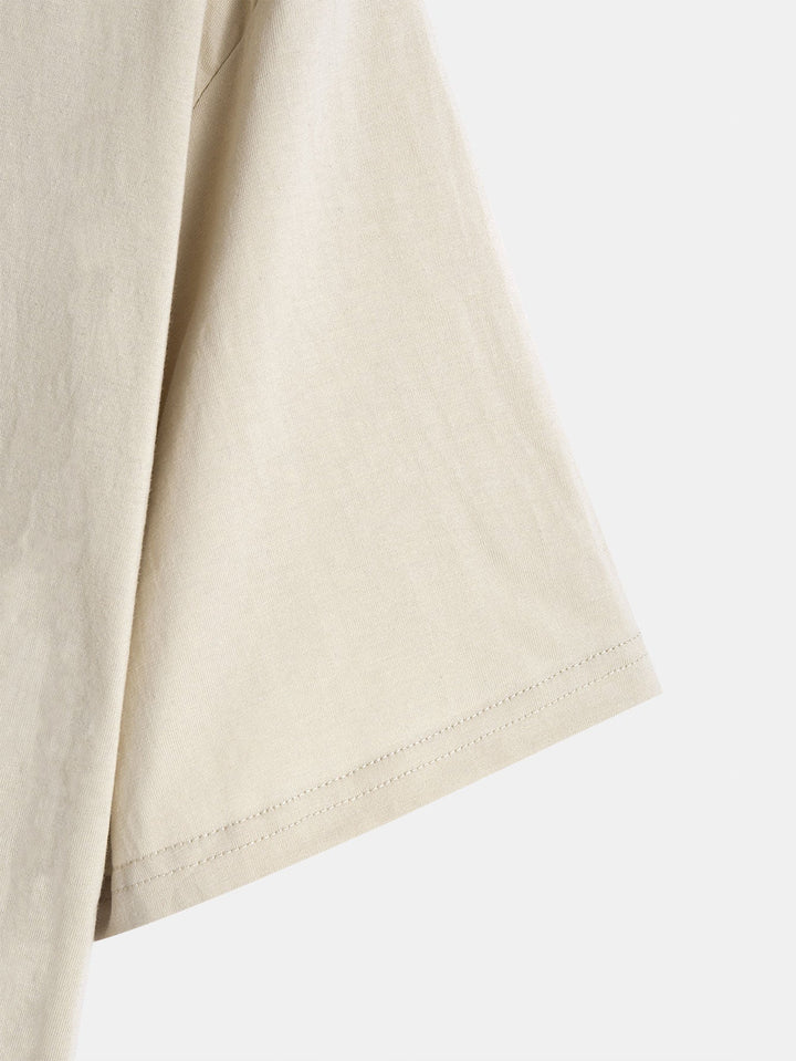 Basis Katoenen Boog Hem T-Shirt