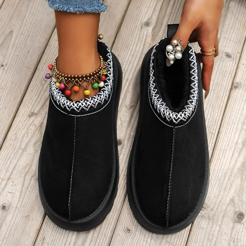 Braided Leather Suede slippers