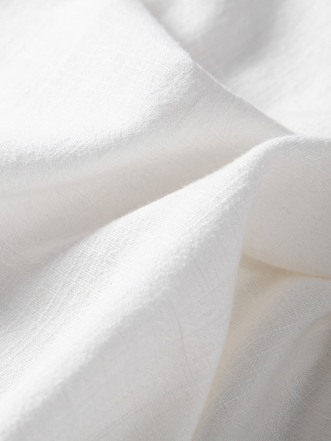 Short Sleeve V-Neck Linen Rayon Mix Shirt