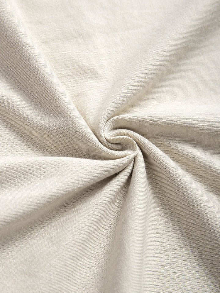 Basis Katoenen Boog Hem T-Shirt