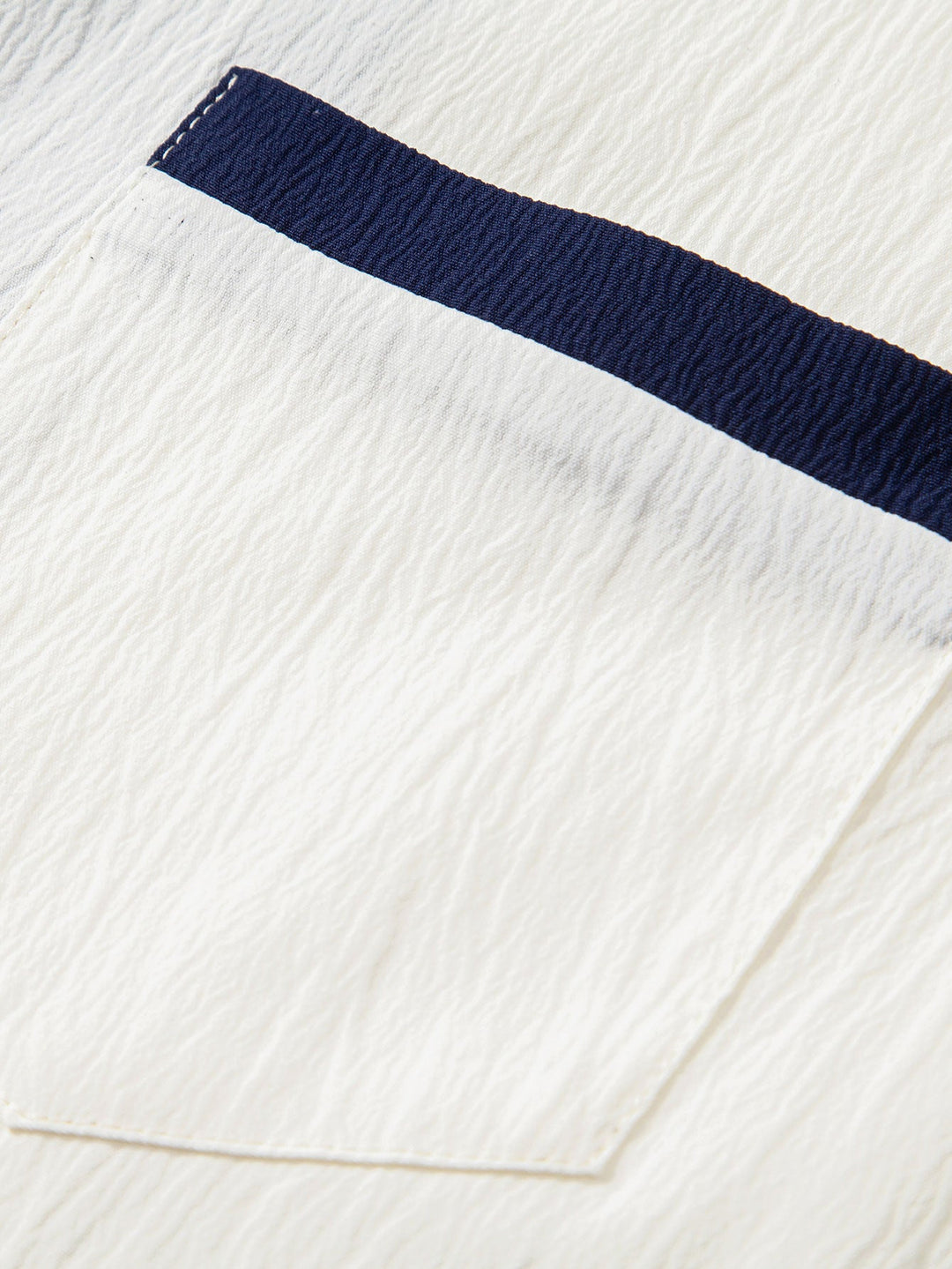 Textured Contrast Cuban Shirt & Straight Leg Pants