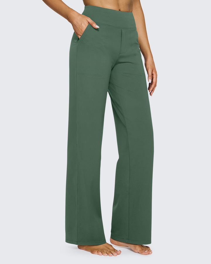 Loose High-Waist Business Casual Pants
