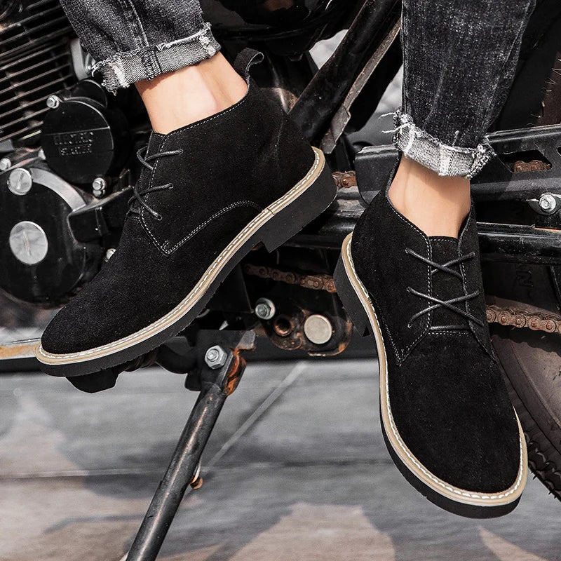 MADRID | Elevator-Suede-Shoe +2.4 Inches