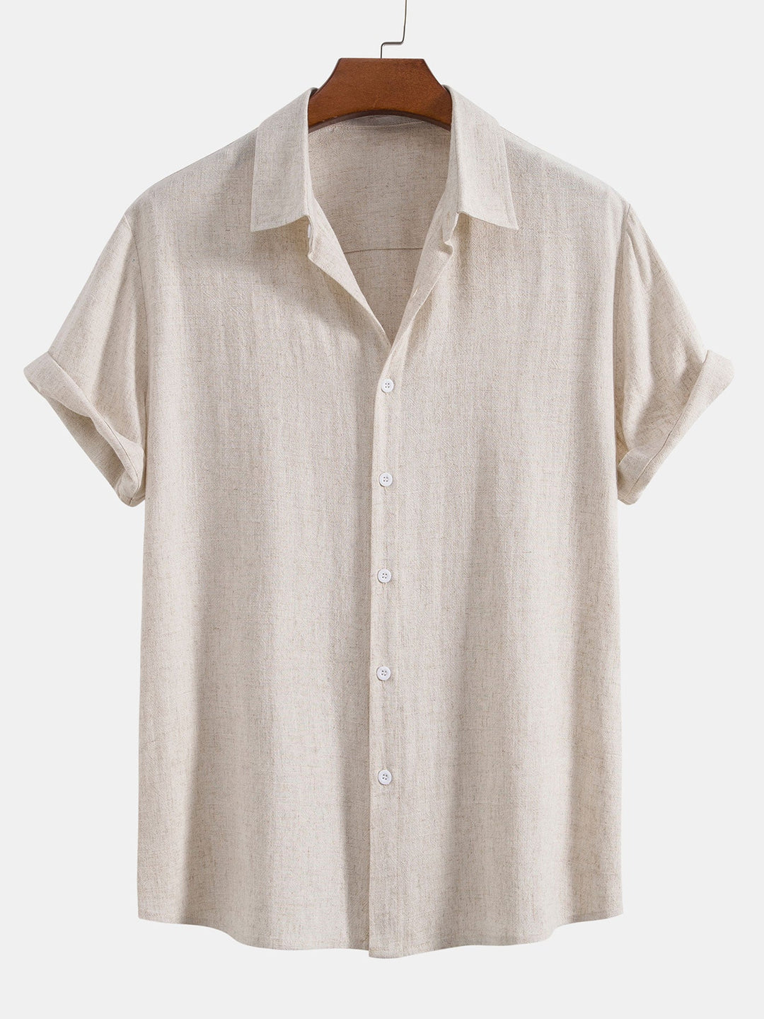 Linen Rayon Mix Button Shirt & Straight Linen Pants