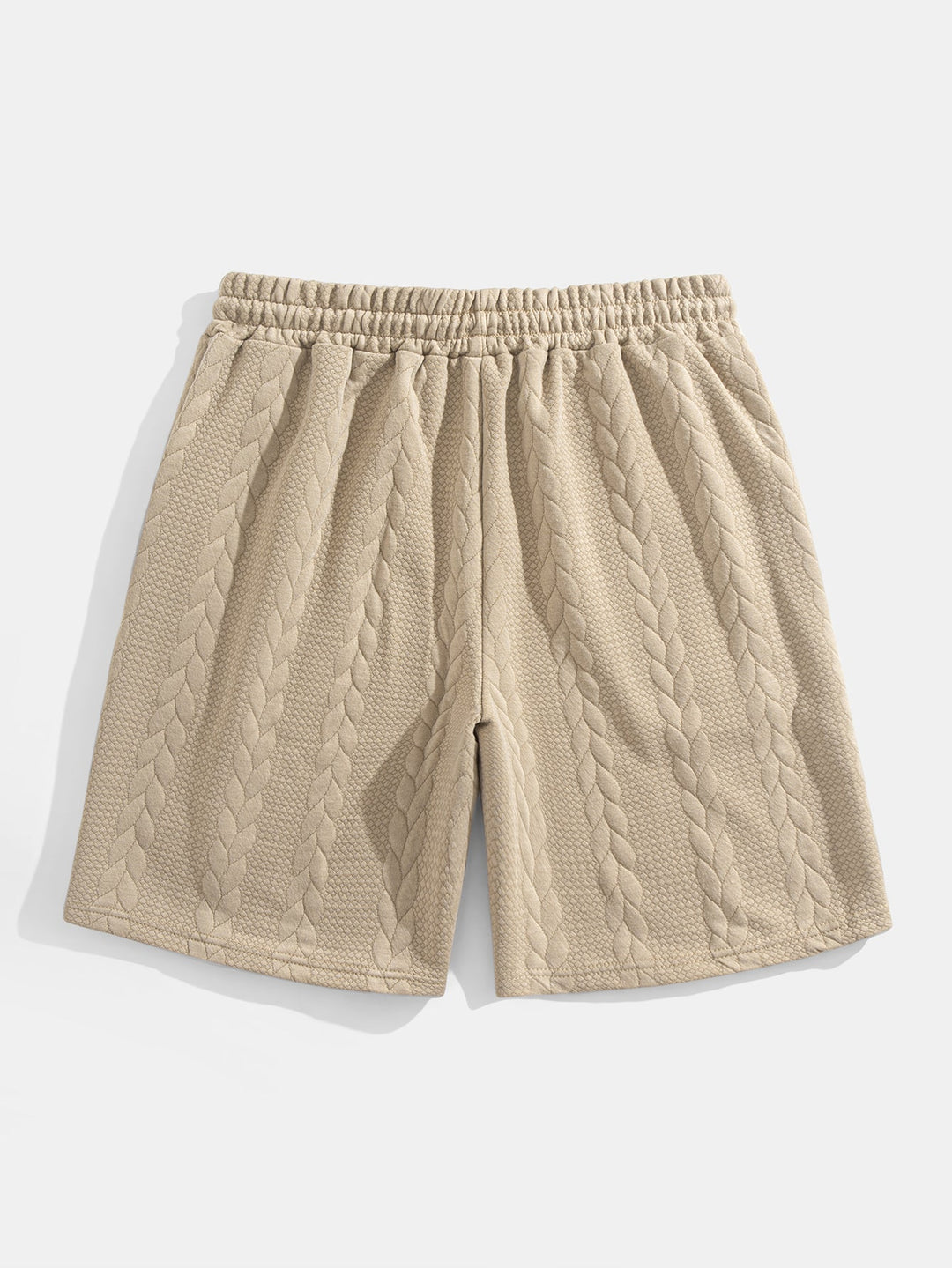 Relax Fit Mid-Length Sleeve Twist Jacquard T-Shirt & Shorts