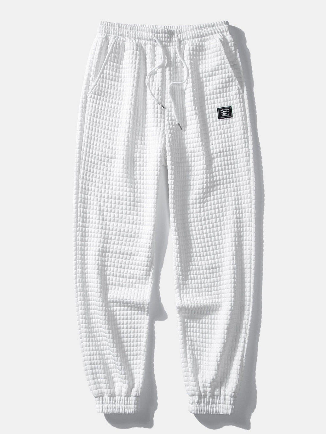 Short Sleeve Waffle Shirt & Drawstring Waffle Joggers