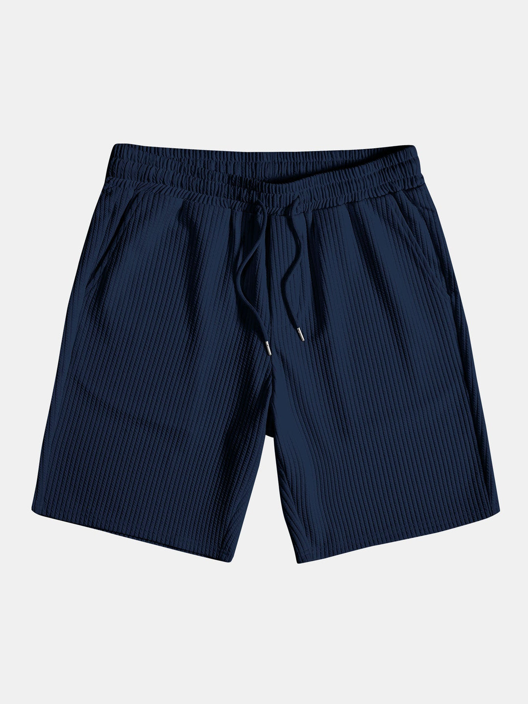 Muscle Fit Ribbed Button-Down Shirt & Shorts