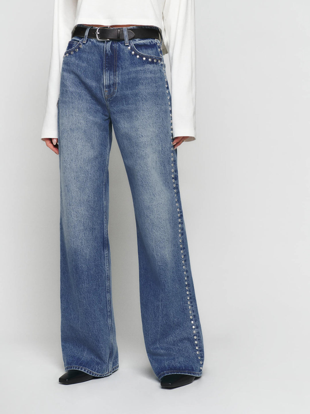 Abbie Wide Mid-Waisted Jeans