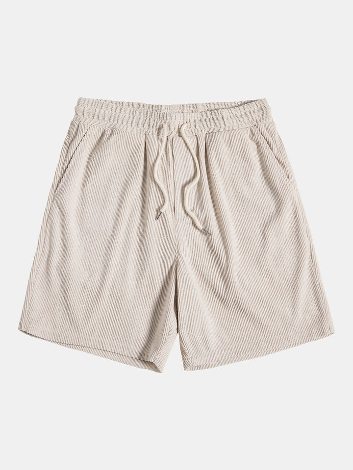 Short Sleeve Corduroy Button-Down Shirt & Shorts