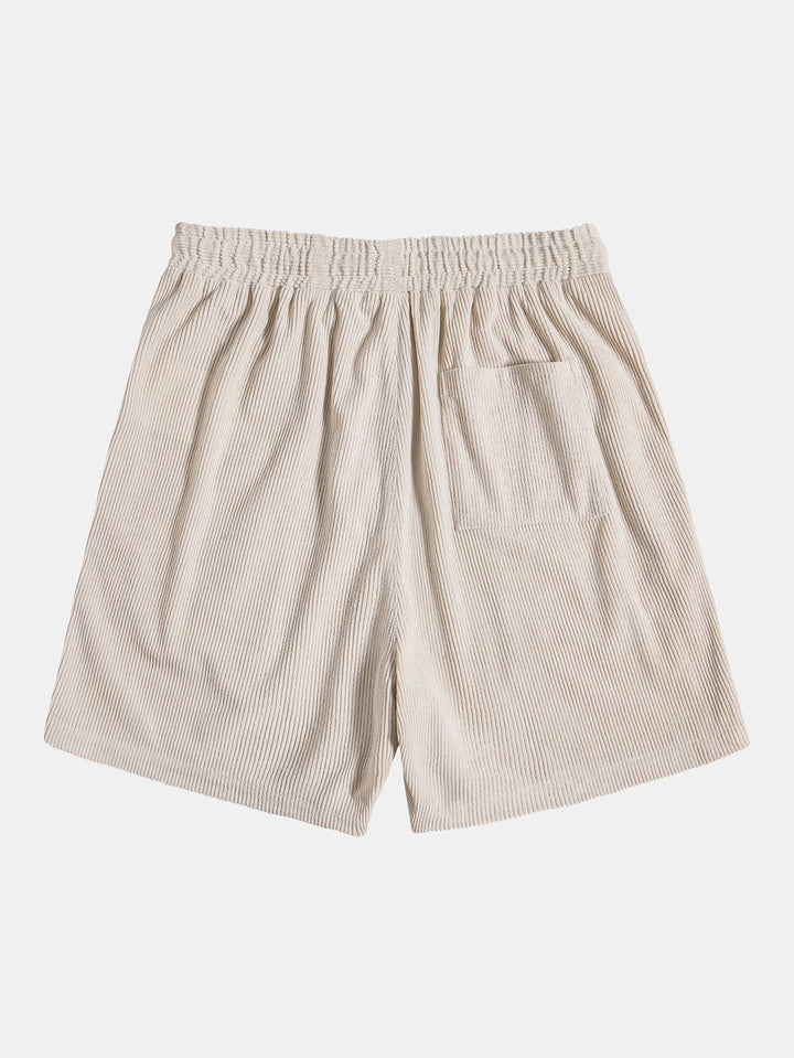 Short Sleeve Corduroy Button-Down Shirt & Shorts