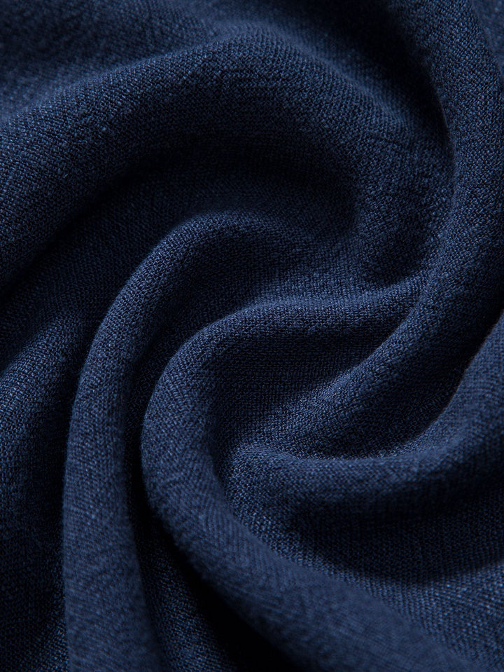 Linen Rayon Mix Button Shirt & Straight Linen Pants