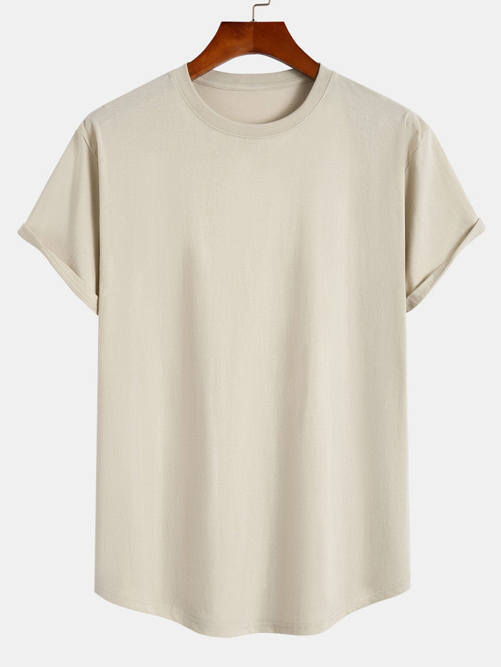 Basis Katoenen Boog Hem T-Shirt