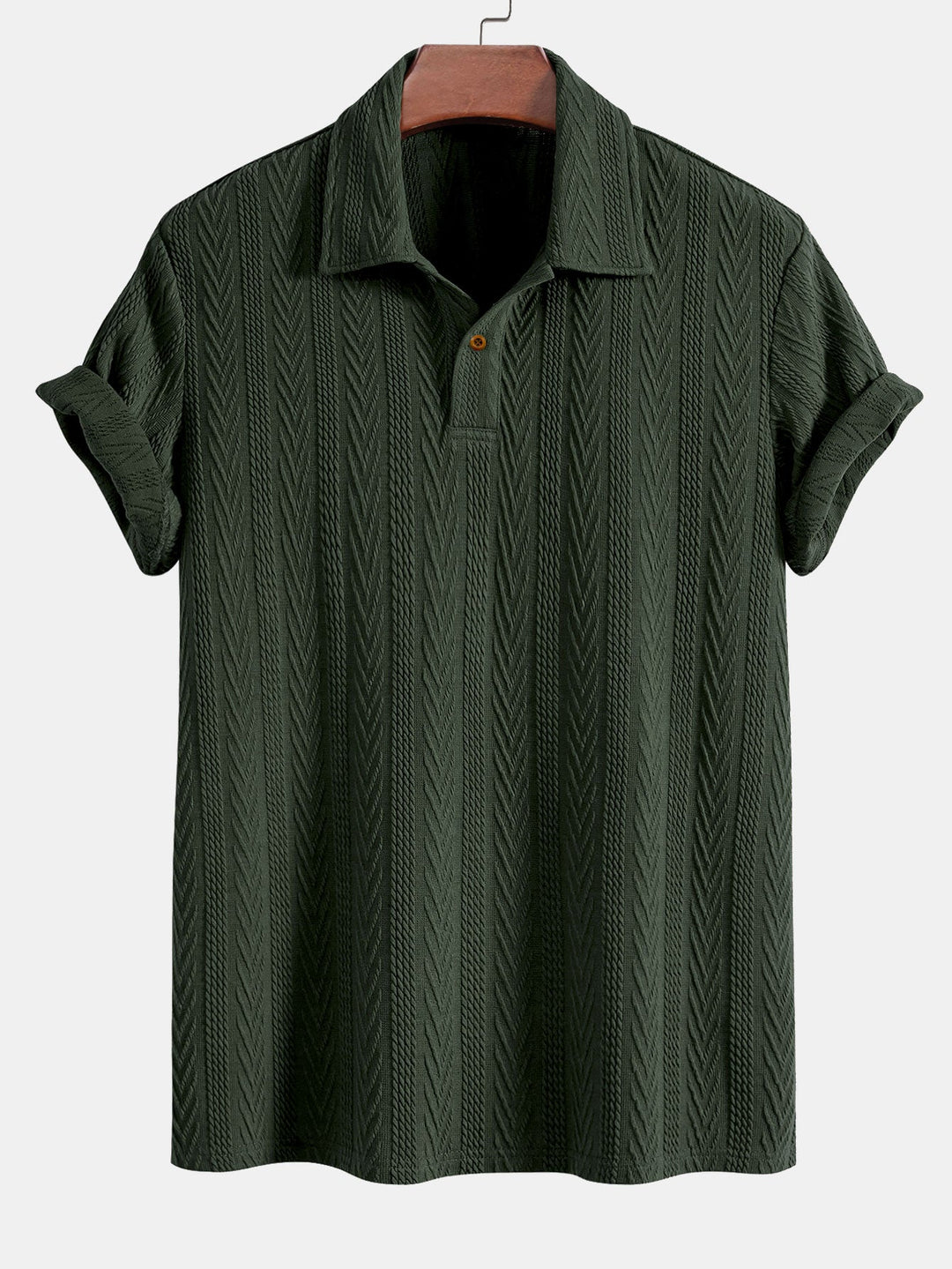 Short Sleeve Jacquard Polo