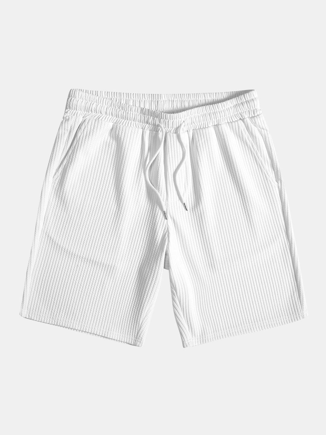 Muscle Fit Ribbed Button-Down Shirt & Shorts