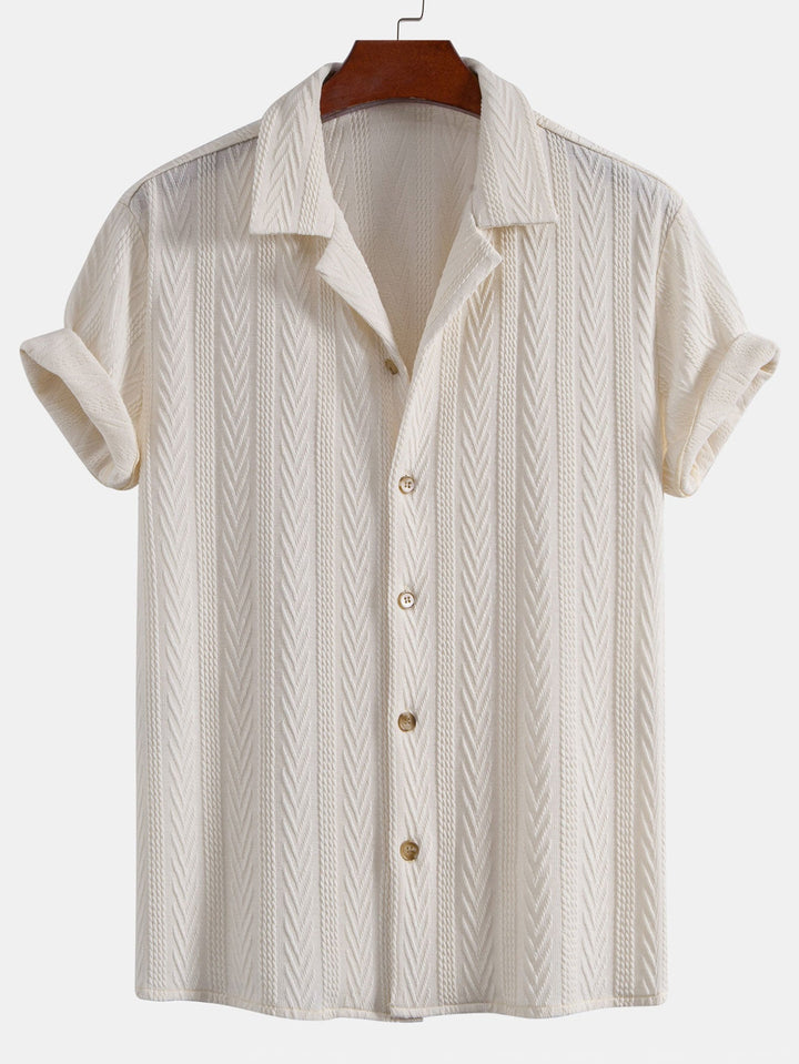 Textured Jacquard Cuban Shirt