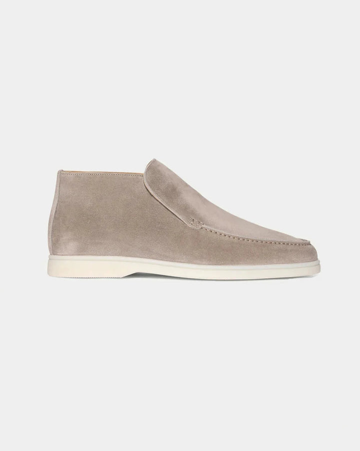 MONACO - BEIGE HIGH SUÈDE LOAFERS
