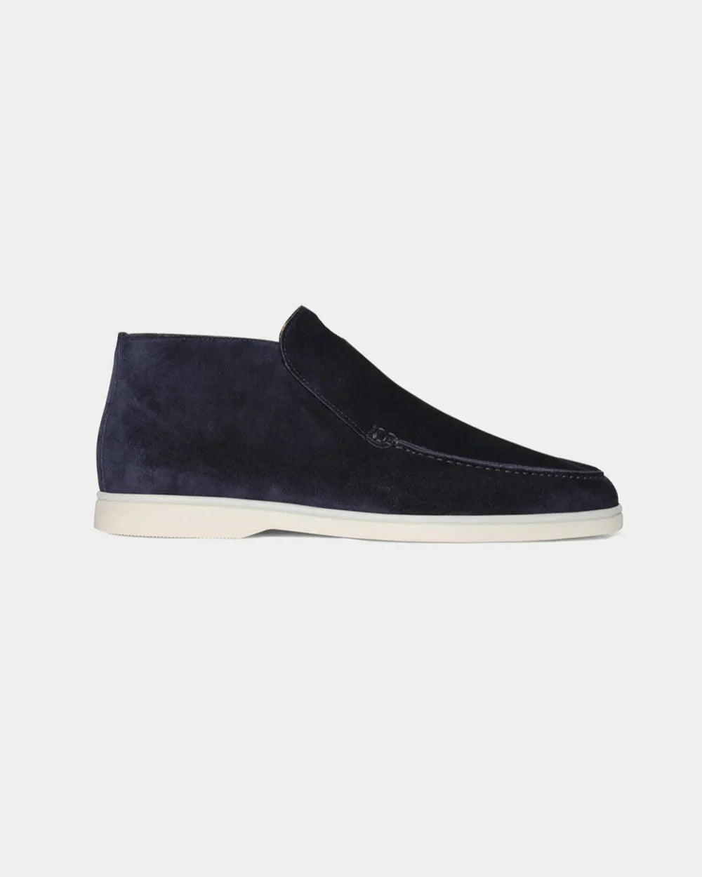 MONACO - NAVY HIGH SUÈDE LOAFERS