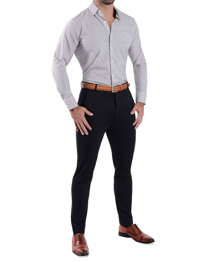 "The Calloway" Dark Brown Bengal Stripe