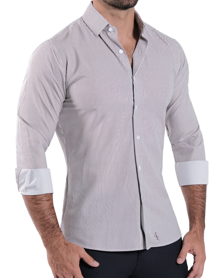 "The Calloway" Dark Brown Bengal Stripe