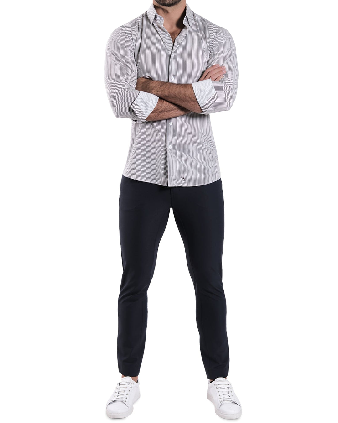 "The Calloway" Dark Brown Bengal Stripe