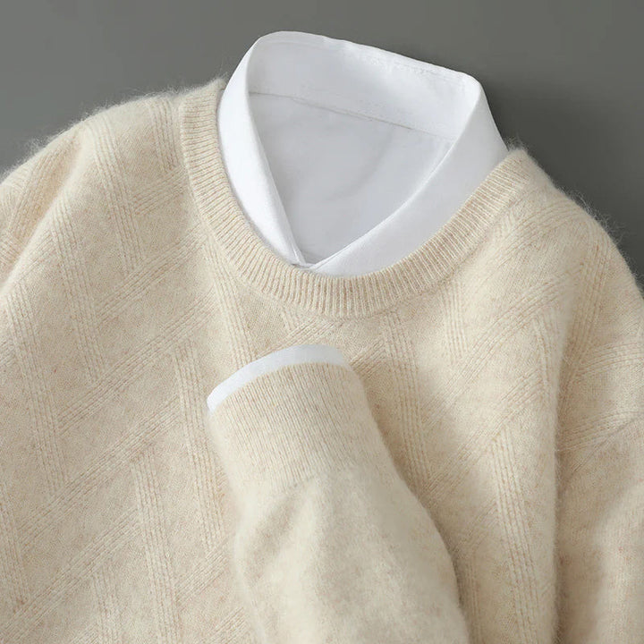 FeatherSoft Cashmere Textured Knit Sweater