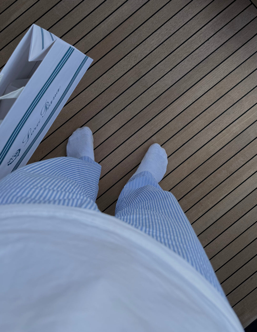 Yacht Club Striped Pants