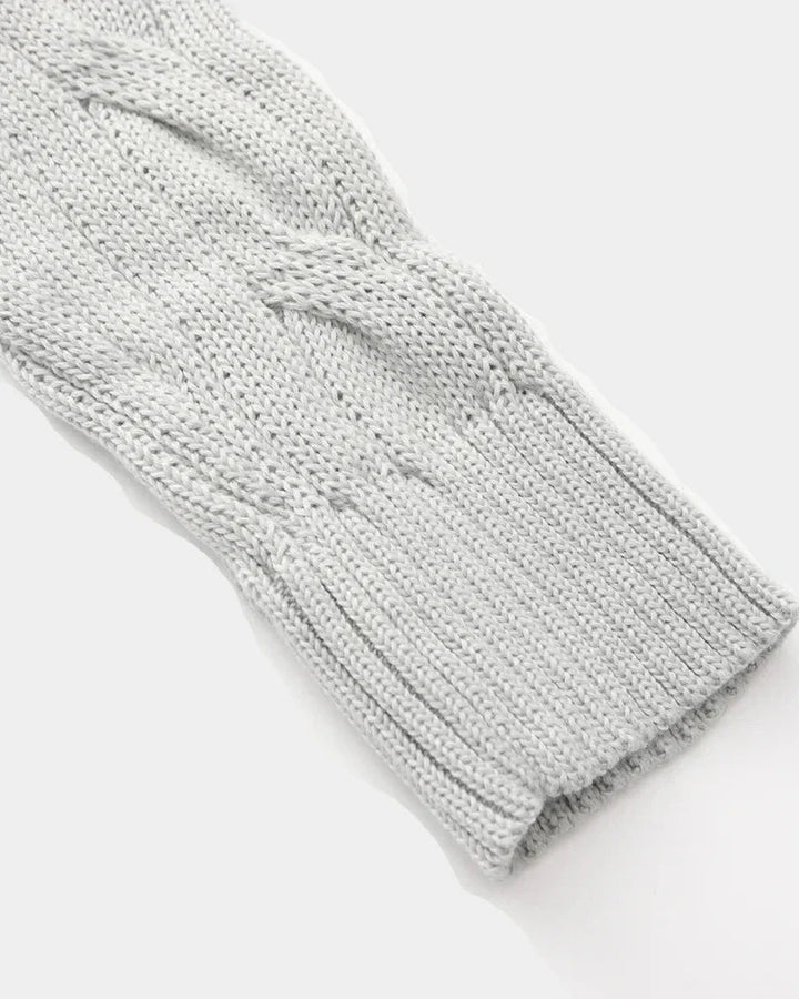 GENÈVE - GREY HALFZIP SWEATER