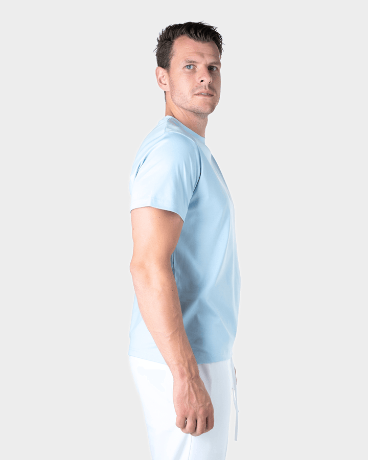 IBIZA - LIGHT BLUE SHINY LUXURY T-SHIRT
