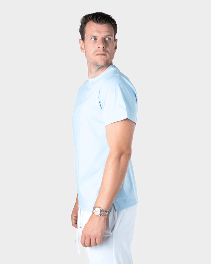 IBIZA - LIGHT BLUE SHINY LUXURY T-SHIRT