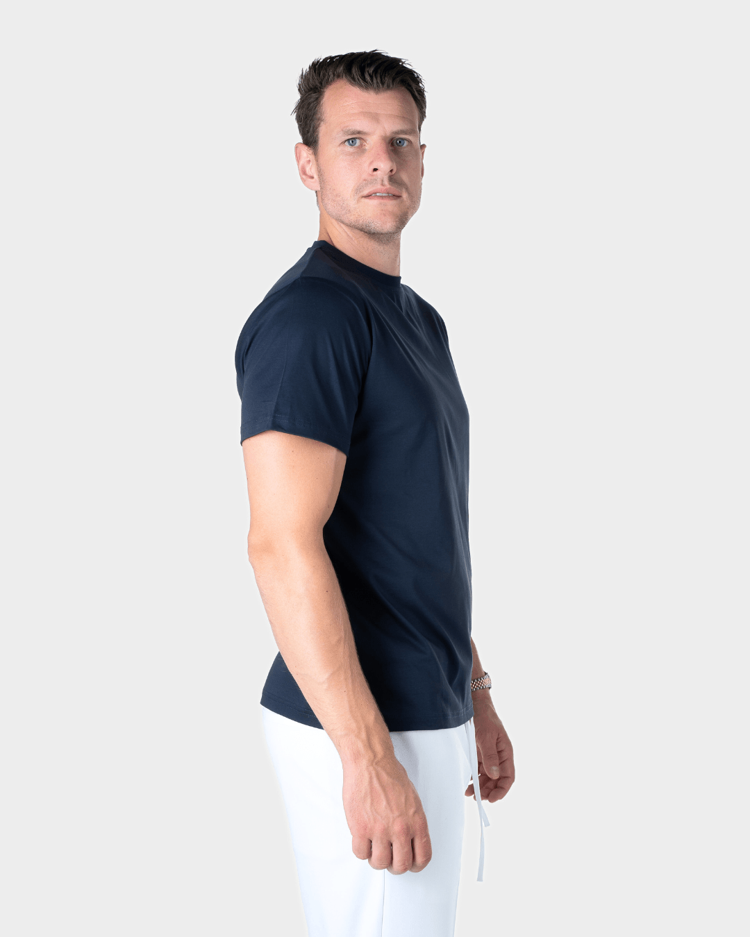 IBIZA - DARK BLUE SHINY LUXURY T-SHIRT