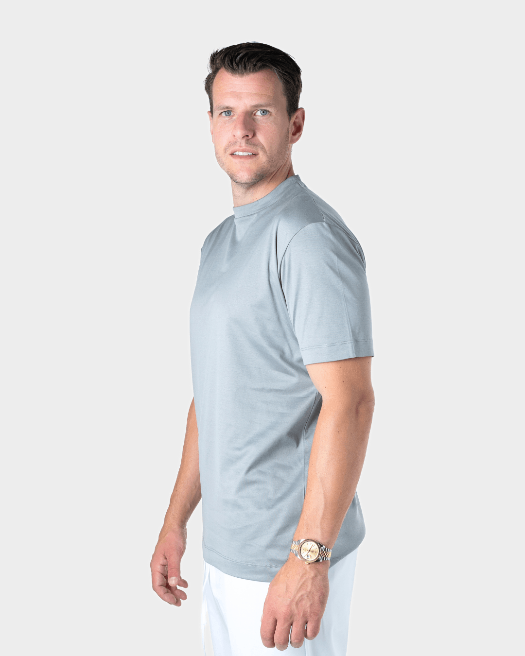 IBIZA - GREY SHINY LUXURY T-SHIRT