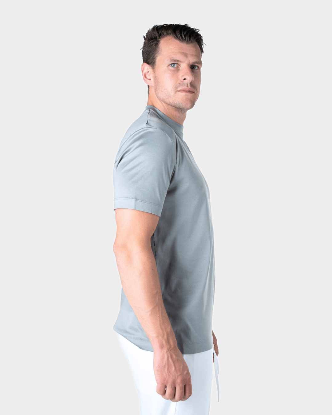 IBIZA - GREY SHINY LUXURY T-SHIRT