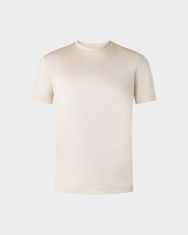 IBIZA - BEIGE SHINY LUXURY T-SHIRT