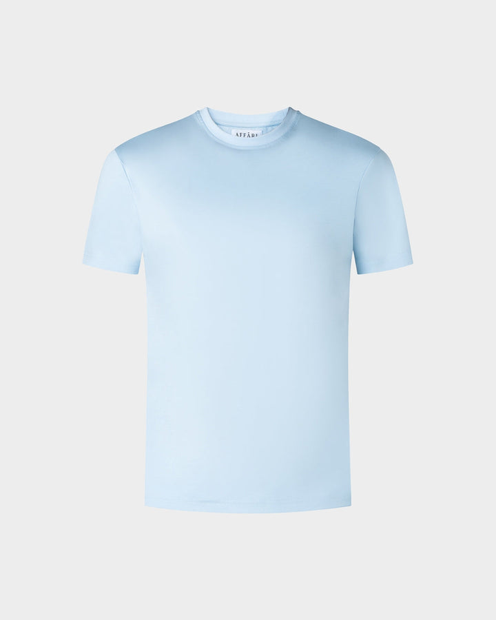 IBIZA - LIGHT BLUE SHINY LUXURY T-SHIRT