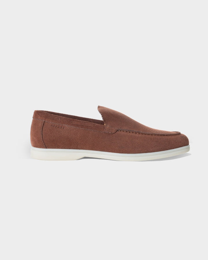 MONACO - BROWN SUÈDE YACHT LOAFERS