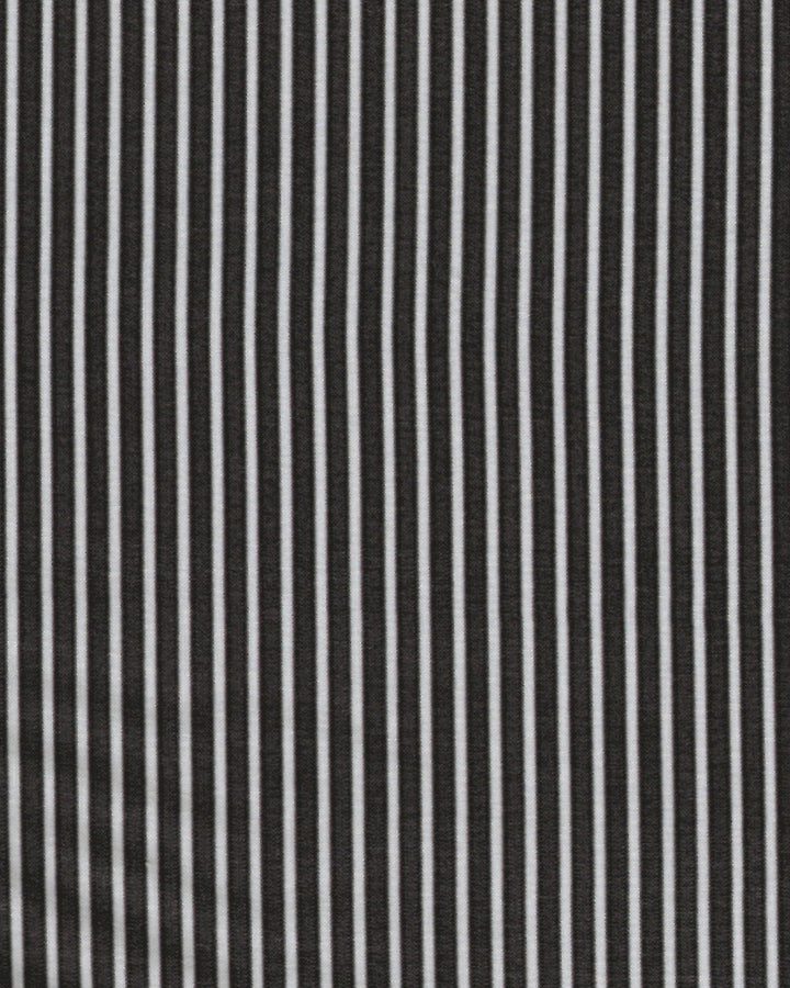 "The Limestone" Charcoal & White Pinstripe
