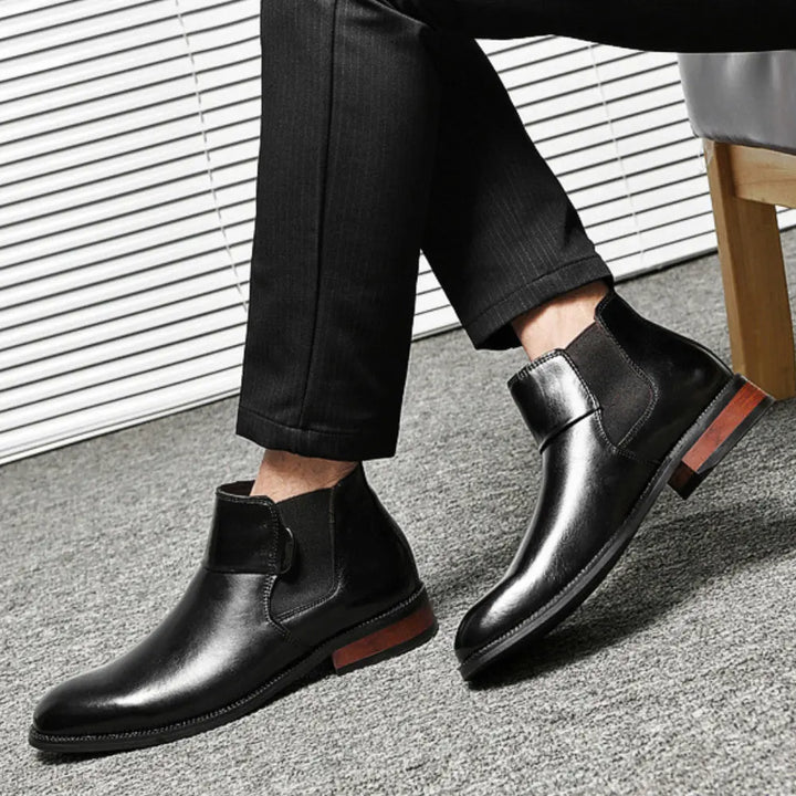 Lustrous Chelsea Boots +3 Inches
