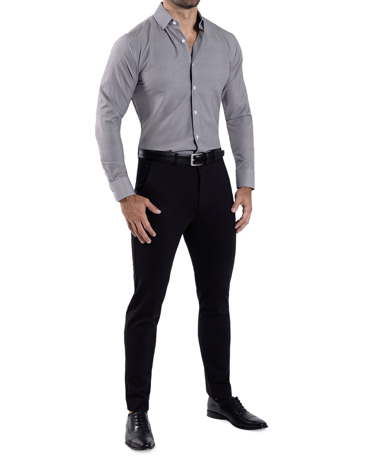 "The Mahoney" Dark Grey Weave