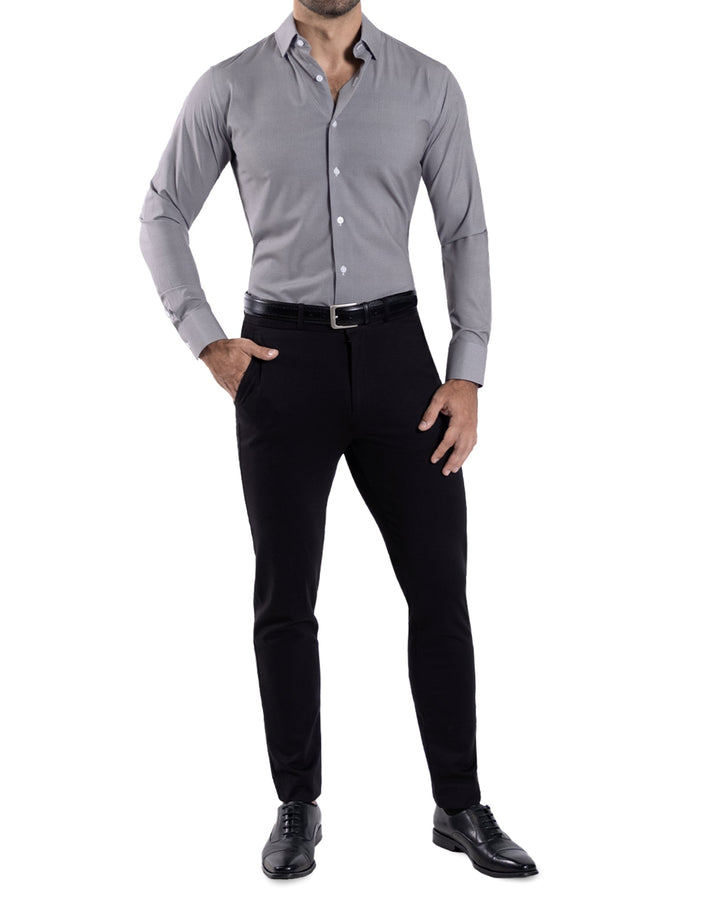 "The Mahoney" Dark Grey Weave