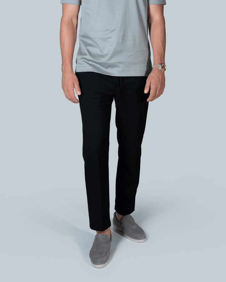 MARBELLA - BLACK CASUAL BROEK