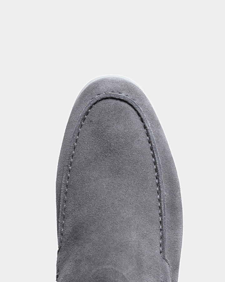 MONACO - GREY SUÈDE YACHT LOAFERS
