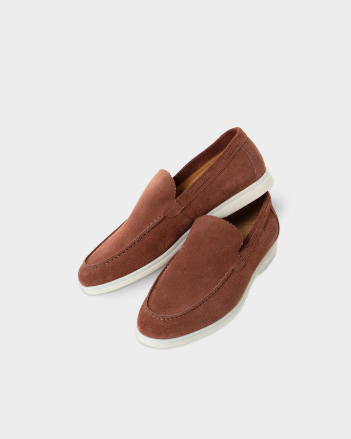 MONACO - BROWN SUÈDE YACHT LOAFERS