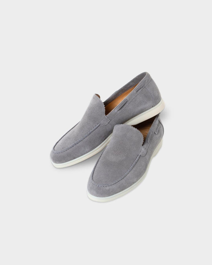 MONACO - GREY SUÈDE YACHT LOAFERS